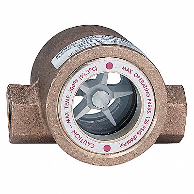 Double Sight Flow Indicator Bronze 2In MPN:SFI-300-2