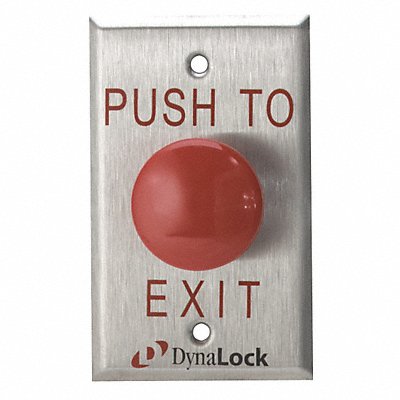 Push to Exit Button Momentary 1-15/16 D MPN:6290