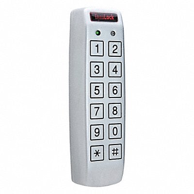 Access Keypad Steel White 6in. Hx2in. W MPN:7350