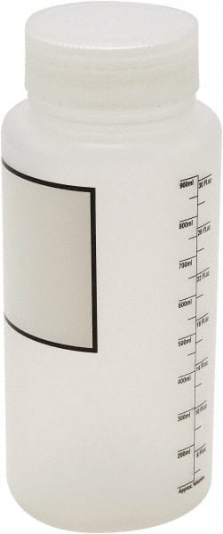 1,000 to 4,999 mL Polyethylene Wide-Mouth Bottle: 3.5