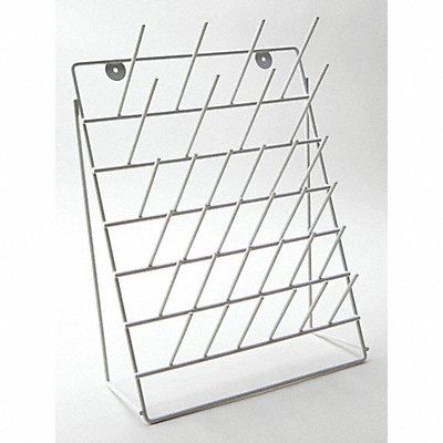 Drying Rack Steel White Angled 32 Pegs MPN:559165-0005