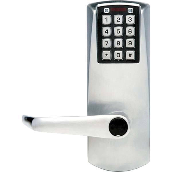 Lever Locksets, Type: Entrance, Door Thickness: 1-3/4, Back Set: 2-3/4, For Use With: Commercial Doors, Finish/Coating: Satin Chrome, Material: Steel MPN:E2051XSLL-626-4