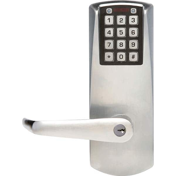 Lever Locksets, Type: Entrance, Door Thickness: 1-3/4, Back Set: 2-3/4, For Use With: Commercial Doors, Finish/Coating: Satin Chrome, Material: Steel MPN:E2067XSLL-626-4