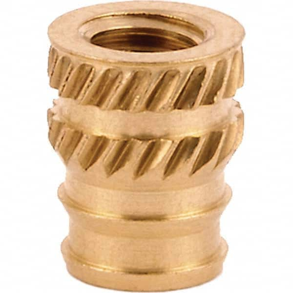 Tapered Hole Threaded Inserts, Product Type: Double Vane , System of Measurement: Metric , Thread Size (mm): M4x0.7 , Overall Length (Decimal Inch): 0.3120  MPN:DV-M40-TH