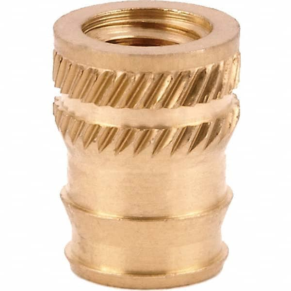 Tapered Hole Threaded Inserts, Product Type: Double Vane , System of Measurement: Metric , Thread Size (mm): M6x1.0 , Overall Length (Decimal Inch): 0.5000  MPN:DV-M60-TH