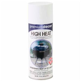 Premium Dcor High Heat Enamel Spray 12 oz. Aerosol Can White - 347922 347922