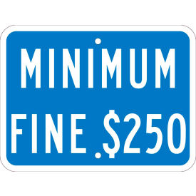 NMC TMAS12J Traffic Sign Parking Fine Minimum California 9