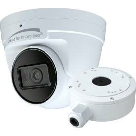 Speco® 4MP H.265 IP Turret Camera with IR & WDR 2.8mm Fixed Lens White Housing O4VT2