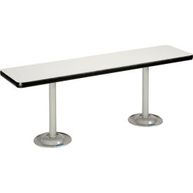 GoVets™ Locker Room Bench Laminate w/ Steel Tube Pedestal Legs 36