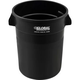 GoVets™ Plastic Trash Can - 32 Gallon Black 460BK240