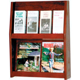 Wooden Mallet™ 4 Magazine & 8 Brochure Wall Display 19-1/2