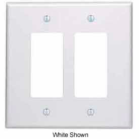 Leviton 86602 2-Gang Decora/GFCI Device Decora Oversized Thermoset Ivory - Pkg Qty 25 86602