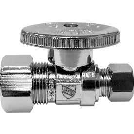 Jones Stephens 1/4 Turn Straight Supply Stop Valve Chrome Plated 1/2