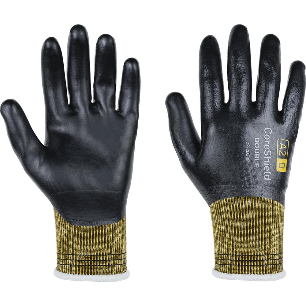 Cut & Puncture Resistant Gloves, Coating Material: Micro-Foam Nitrile , Coating Coverage: Palm , Glove Type: Cut-Resistant , ANSI/ISEA Cut Resistance Level: 2  MPN:22-2D38B-9/L