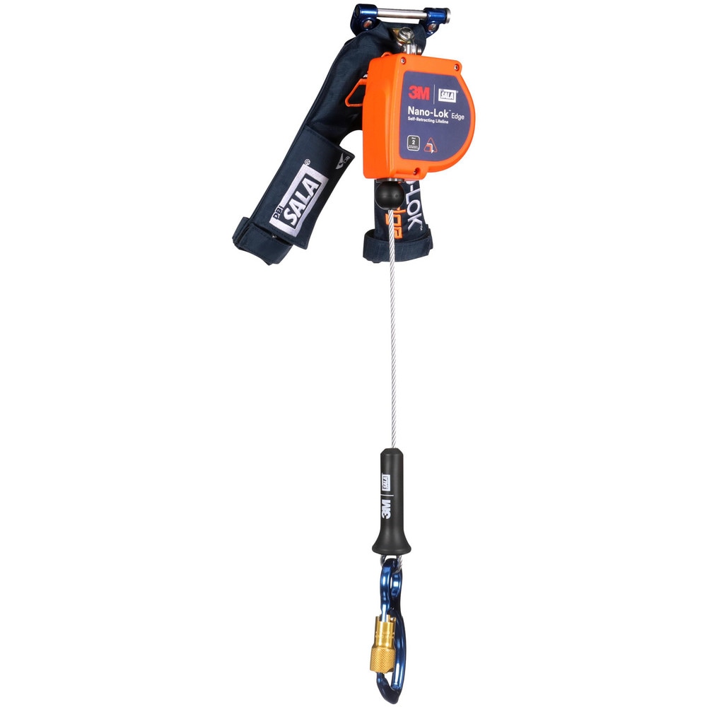 Self-Retracting Lanyards, Lifelines & Fall Limiters, Length (Feet): 8.000 , Housing Material: Thermoplastic , Unit Connector: Single Pin Connector  MPN:7012819233