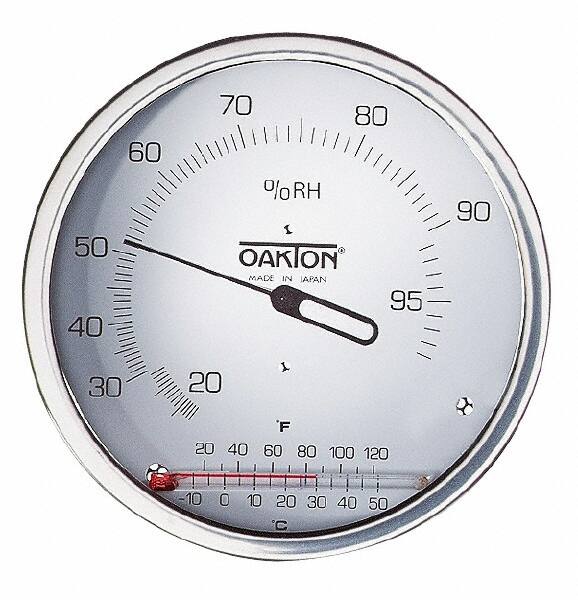 Thermometer/Hygrometers & Barometers, Product Type: Thermo-Hygrometer , Accuracy: 3(20-50 C)/?5 , Mount Type: Wall , Minimum Relative Humidity: 20  MPN:WD-03313-70