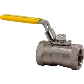 1/2 In. T316 Stainless Steel HEX Ball Valve - 1 Piece - 1000 PSI - Pkg Qty 25 KV108-08