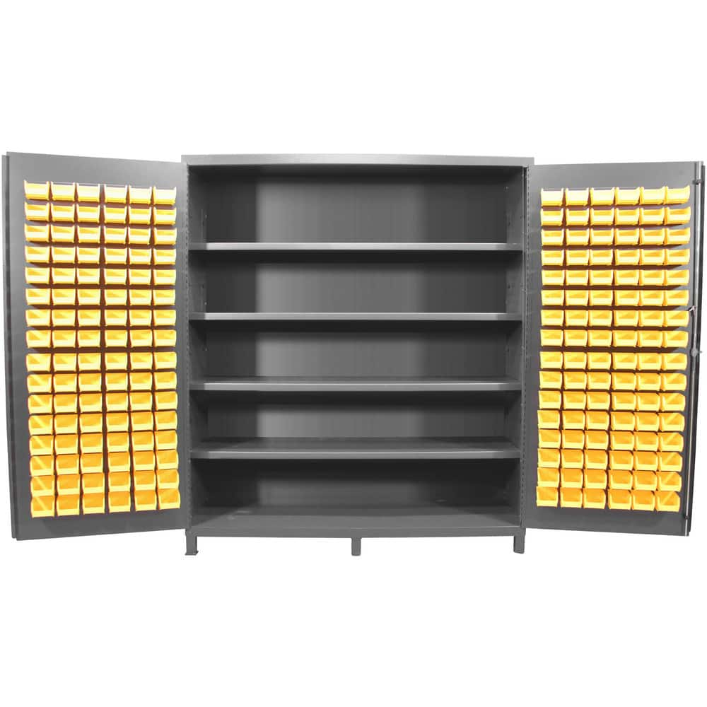 Storage Cabinets, Cabinet Material: Steel , Width (Inch): 72 , Depth (Inch): 24 , Height (Inch): 84 , Color: Gray , Additional Information: Door Bins MPN:F89112