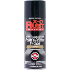 X-O Rust 12 oz. Aerosol Rust Preventative Paint & Primer In One Charleston Green Gloss - 125843 125843