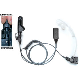 Earphone Connection Hawk EP1348EC Easy-Connect Lapel Microphone Surveillance Kit Harris EP1348EC