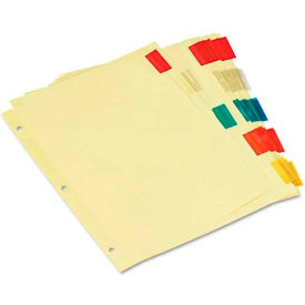 Universal Conomical Insertable Index Multicolor Tabs 5-Tab Letter Buff 6 Sets/Pack UNV21870***