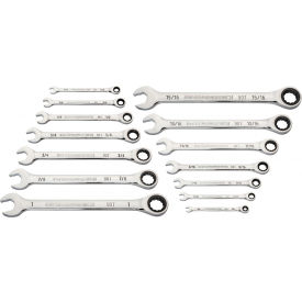 Gearwrench® 90 Tooth & 12 Point SAE Combination Ratcheting Wrench Set of 14 86959