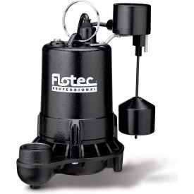 Flotec Professional Series 1/2 HP Submersible Cast Iron Effluent Pump Vertical Switch E50VLT