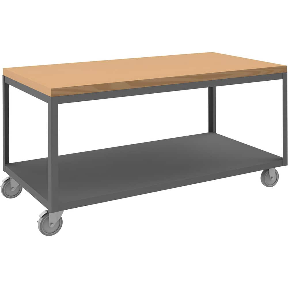 Mobile Work Benches, Type: High Deck Portable Table , Bench Type: High Deck Portable Table , Depth (Inch): 60-1/4 , Load Capacity (Lb. - 3 Decimals): 1200.000  MPN:HMT-3060-2-MT-9