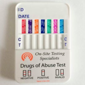 On-Site Testing Specialists 5-Panel Dip Card Drug Test 711E03 25 Tests/Box - Pkg Qty 25 711E03