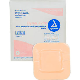 Dynarex DynaLevin™ Waterproof Adhesive Bordered Foam Dressing 4