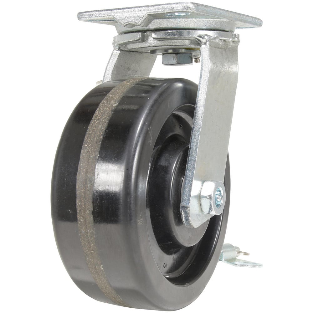 Caster Wheels, Wheel Diameter (Inch): 8 , Mount Type: Plate , Wheel Width (Inch): 3 , Style: Swivel , Wheel Material: Phenolic  MPN:CST-VE-8X3PH-4P