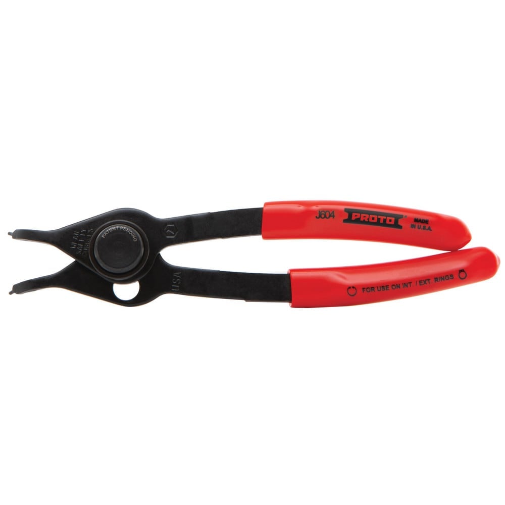 Retaining Ring Pliers, Tool Type: Internal Ring Pliers , Type: Retaining Ring Pliers , Tip Angle: 45.00 , Tip Diameter (Decimal Inch): 0.047  MPN:J604