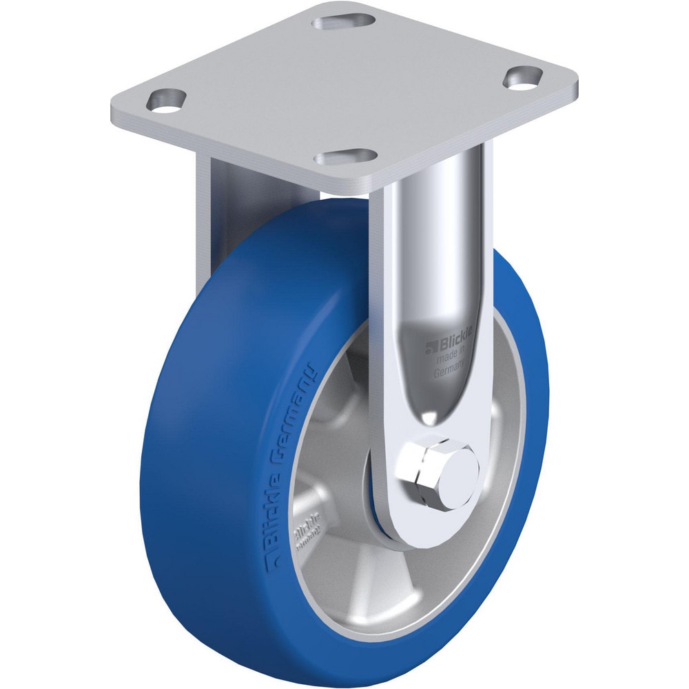 Top Plate Casters, Mount Type: Plate , Number of Wheels: 1.000 , Wheel Diameter (Inch): 6-5/16 , Wheel Material: Polyurethane , Wheel Width (Inch): 2  MPN:842477