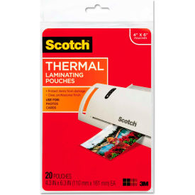 Scotch® Photo Size Thermal Laminating Pouches 5 mil 6 x 4 20/Pack TP590020