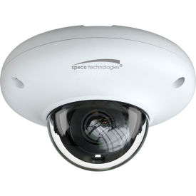 Speco® 4MP H.265 Mini Dome AI IP Camera with IR & Wall Bracket2.8mm Fixed Lens White Housing O4P4