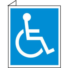 Facility Flange Sign - Handicapped Symbol TV4