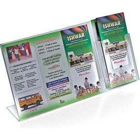Approved 252057 L-Shaped Acrylic Sign HLR W/Trifold Brochure Pocket 16