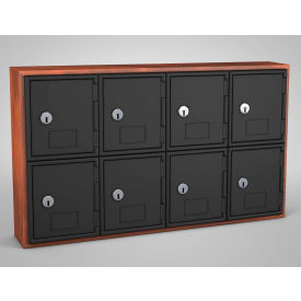 United Visual Products 2-Tier 8 Door Locker w/Key Lock 24