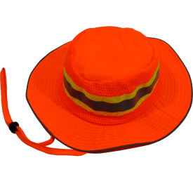 Petra Roc Hi-Visibility Full Brimmed Ranger Hat Polyester Mesh/Oxford Orange S/M ORH-FB-S/M