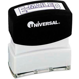 Universal Message Stamp E-MAILED Pre-Inked/Re-Inkable Blue UNV10058***