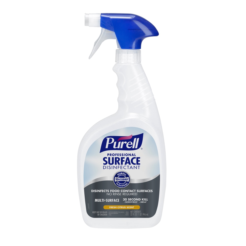 Purell Professional Surface Disinfectant, Citrus Scent, 32 Oz Bottle (Min Order Qty 9) MPN:3342-12EA