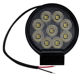 Race Sport Lighting® IQ Round Auxiliary LED Flood Beam Light with 9 LED 4