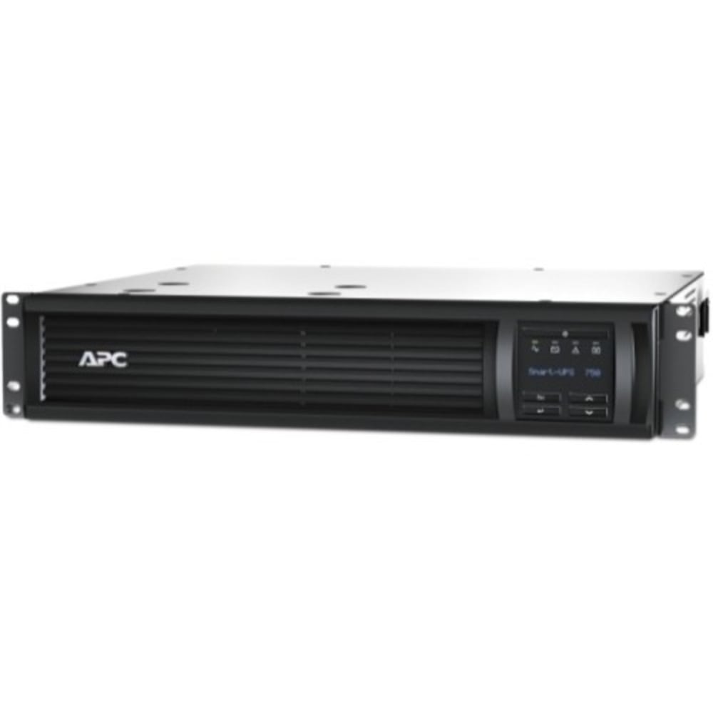 APC by Schneider Electric Smart-UPS 750VA LCD RM 2U 120V with L5-15P - 2U Rack-mountable - 3 Hour Recharge - 5 Minute Stand-by - 110 V AC Input - 120 V AC Output - Sine Wave - USB - 6 x NEMA 5-15R MPN:SMT750R2X122