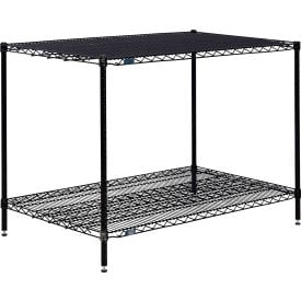 Nexel® 2 Shelf Black Epoxy Wire Shelving Unit Starter 72