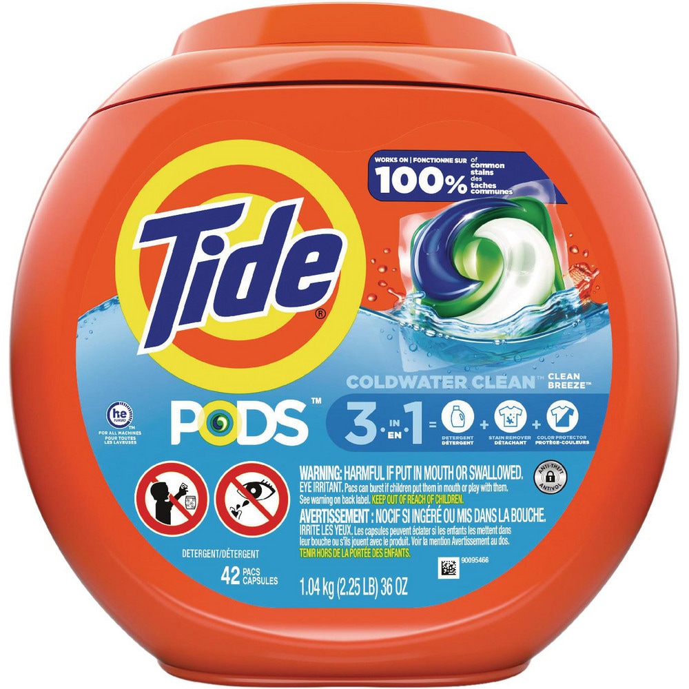 Tide PODS Liquid Laundry Detergent Pacs, Clean Breeze Scent, 35 Count, 4/Case MPN:PGC00998CT