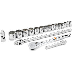 Gearwrench® 19 Piece 12 Point Standard SAE Mechanics Tool Set With 1/2