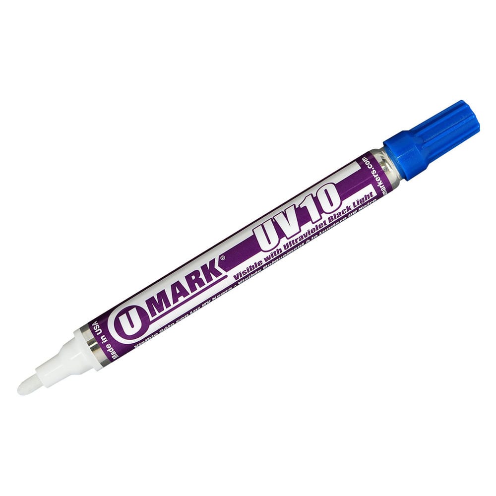 Markers & Paintsticks, Marker Type: UV Marker, Tip Shape: Bullet, Chisel, Color: Blue, Ink Type: Alcohol Base, Tip Type: Reversible, Bullet, Chisel MPN:10162