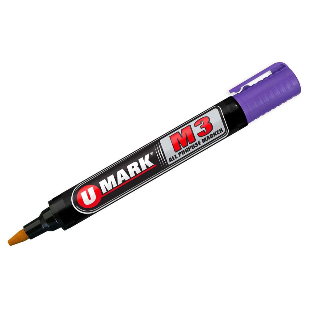 Markers & Paintsticks, Marker Type: Ink Marker, Tip Shape: Bullet, Chisel, Color: Violet, Ink Type: Xylene-free, Alcohol Base, Tip Type: Reversible, Bullet MPN:10578