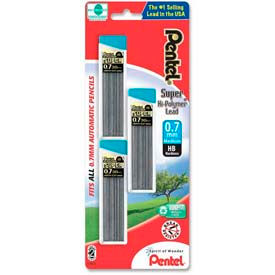 Pentel® Super Hi-Polymer Automatic Pencil Lead Refill 0.7mm Black 90/Pack C27BPHB3K6