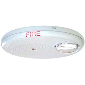 Edwards Signaling GCHFWF-S2VMC Wall Speaker Strobe 25 V White Ceiling Mount Marked Fire GCHFWF-S2VMC